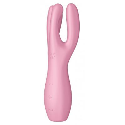 Stimulateur de clitoris threesome 3 satisfyer 14cm rose e comtoy